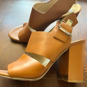 Alexander Wang tan leather heel sandal